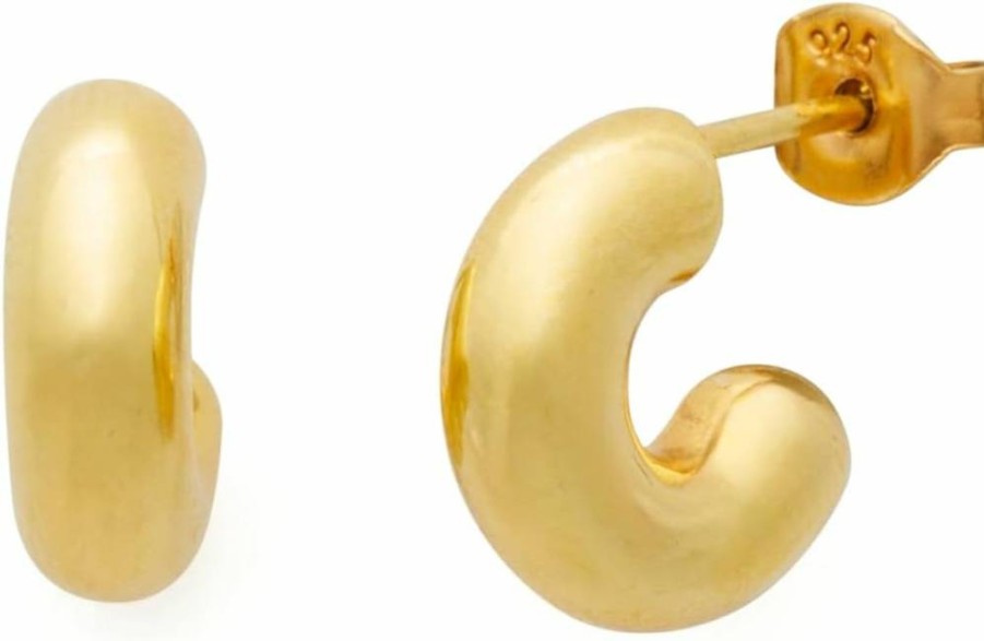 Kate Spade New York Meant To Be Huggie Hoop Earrings - Gold Plated Fine Jewelry for Women