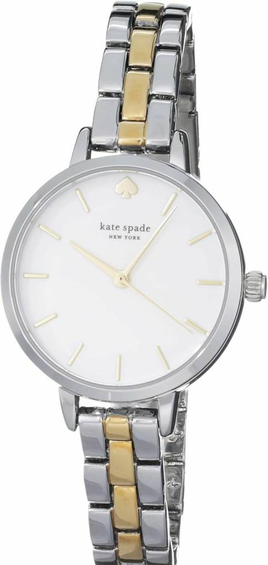 Kate Spade New York Metro Slim Women's Watch - Stainless Steel Bracelet or Leather Strap, Elegant Dress Watch for Women