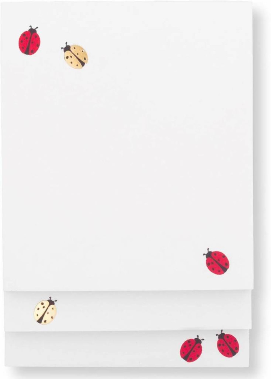 Kate Spade New York Stacked Notepad Set - 3 Colorful Assorted Sized Notepads, 75 Sheets Each, Adventure Stripe Design for Desk Notes & Office Supplies