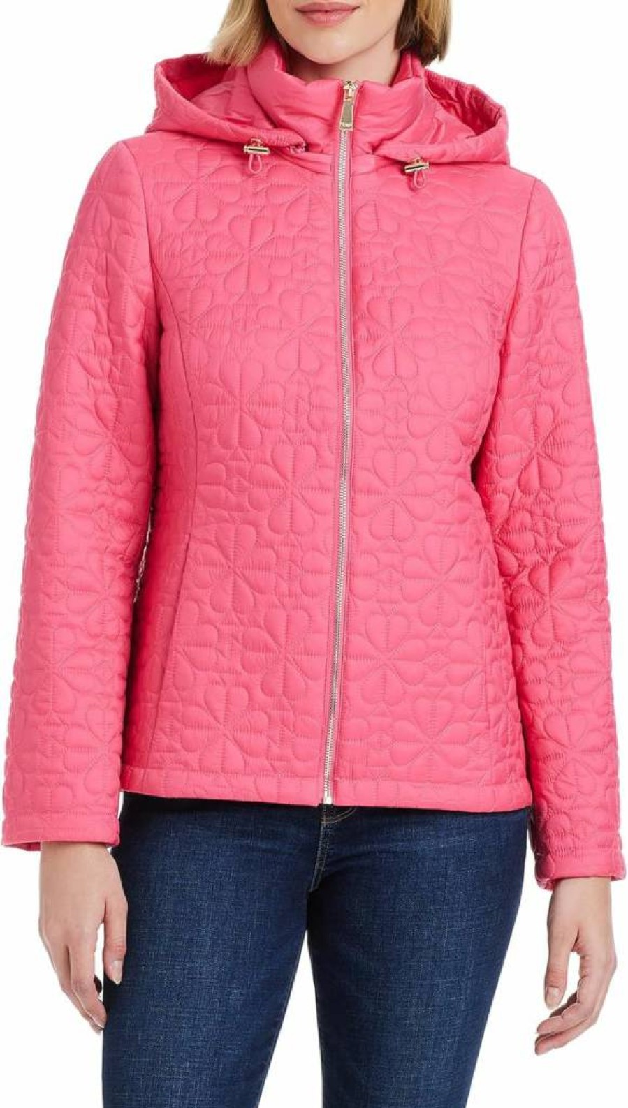 Kate Spade New York Women's Quilted Water-Resistant Jacket | Midweight Winter Coat