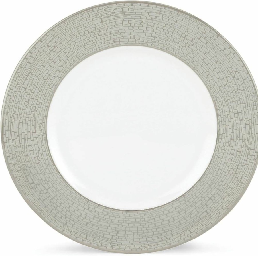 Kate Spade New York June Lane 5-Piece White Dinner Plate Set by Lenox - Elegant Tableware Collection