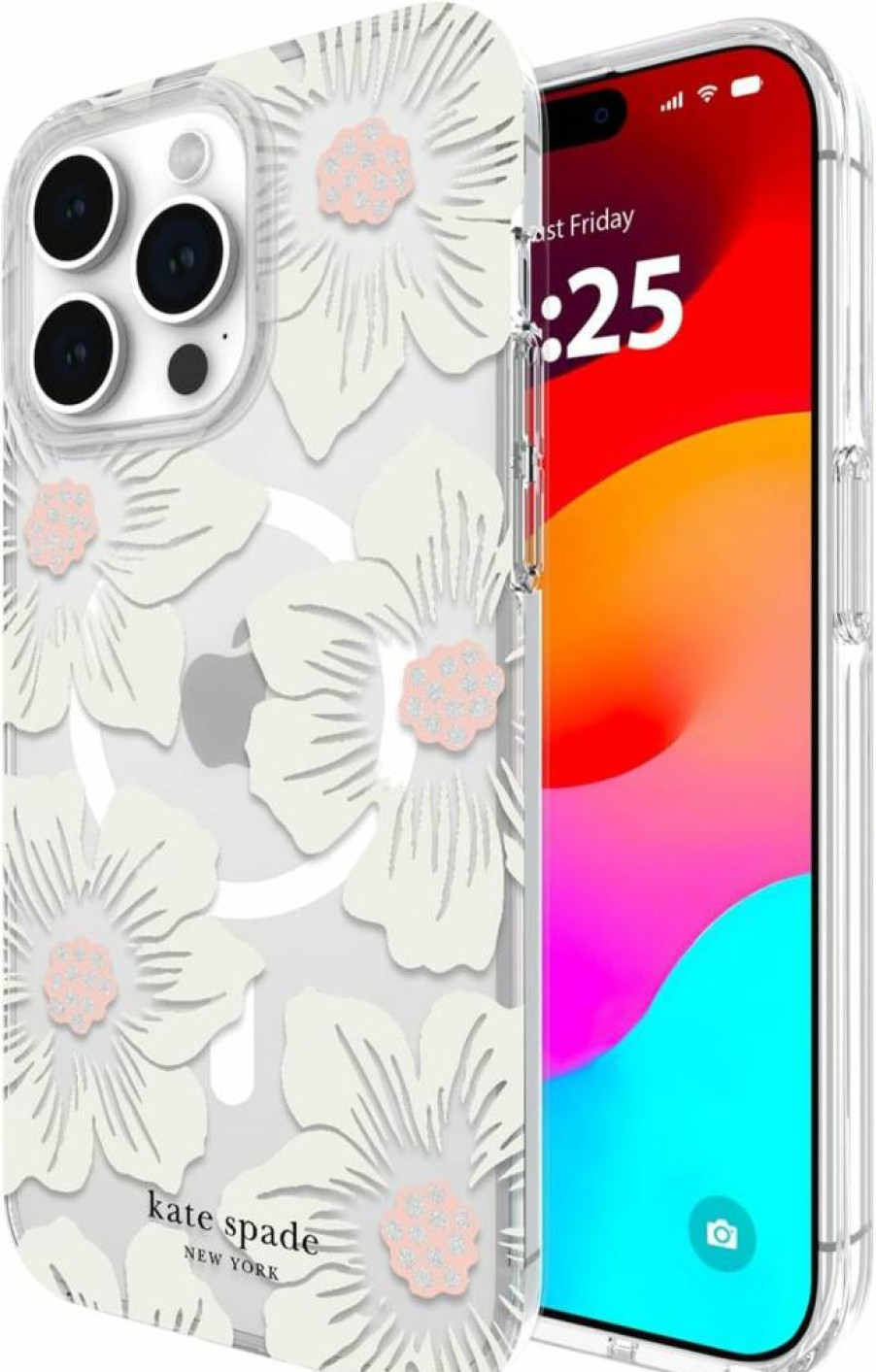 Kate Spade New York iPhone 15 Pro Max Case with MagSafe Compatibility - Wavy Nightfall Design