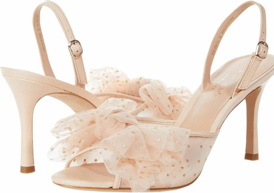 Kate Spade New York Women's Sparkle Heels Bridal Wedding Pumps - Elegant Rhinestone Bridal Shoes for Bride
