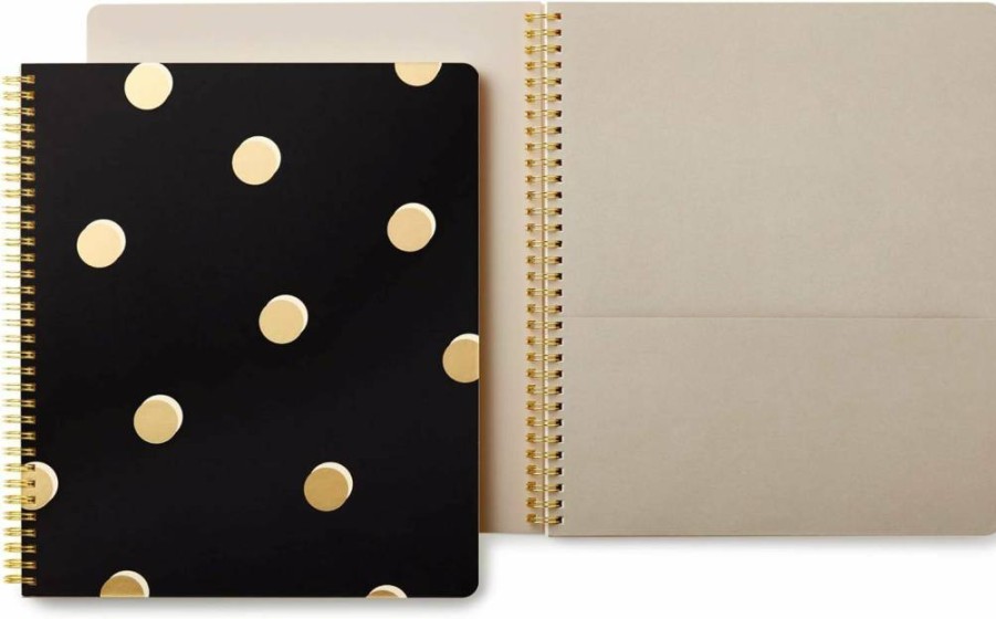 Kate Spade New York Spiral Notebook - 160 College Ruled Pages, Dot Scatter Design, Large Lined Journal for Work & School