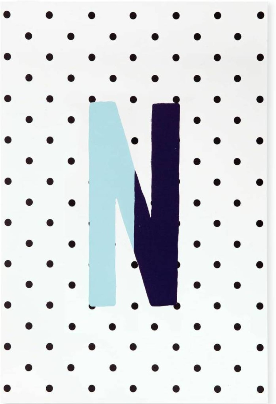 Kate Spade New York Initial Notepad - 100 Blank Sheets, 7x4.75 Inch Blue Writing Pad for Desktop Notes, Gift Idea
