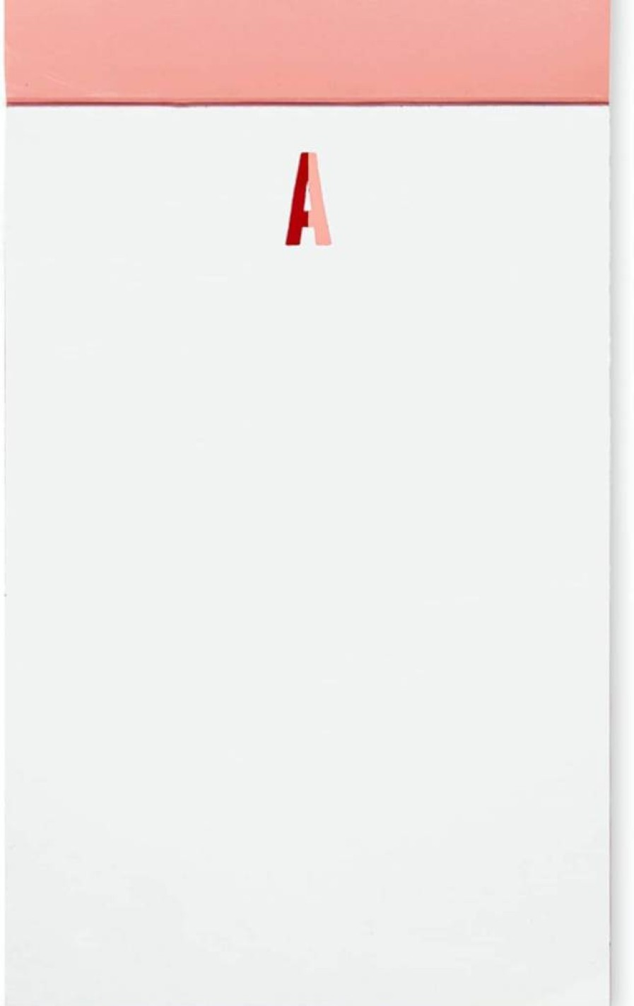 Kate Spade New York Initial Notepad - 100 Blank Sheets, 7x4.75 Inch Blue Writing Pad for Desktop Notes, Gift Idea