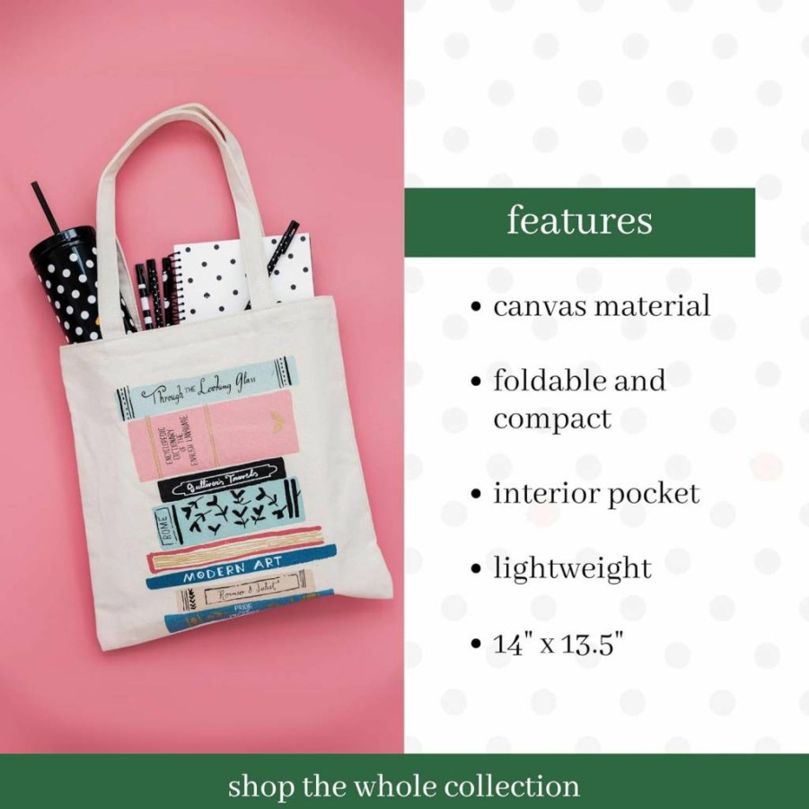 Kate Spade New York Tote Bag - Canvas Women's Handbag with Interior Pocket & Top Handle