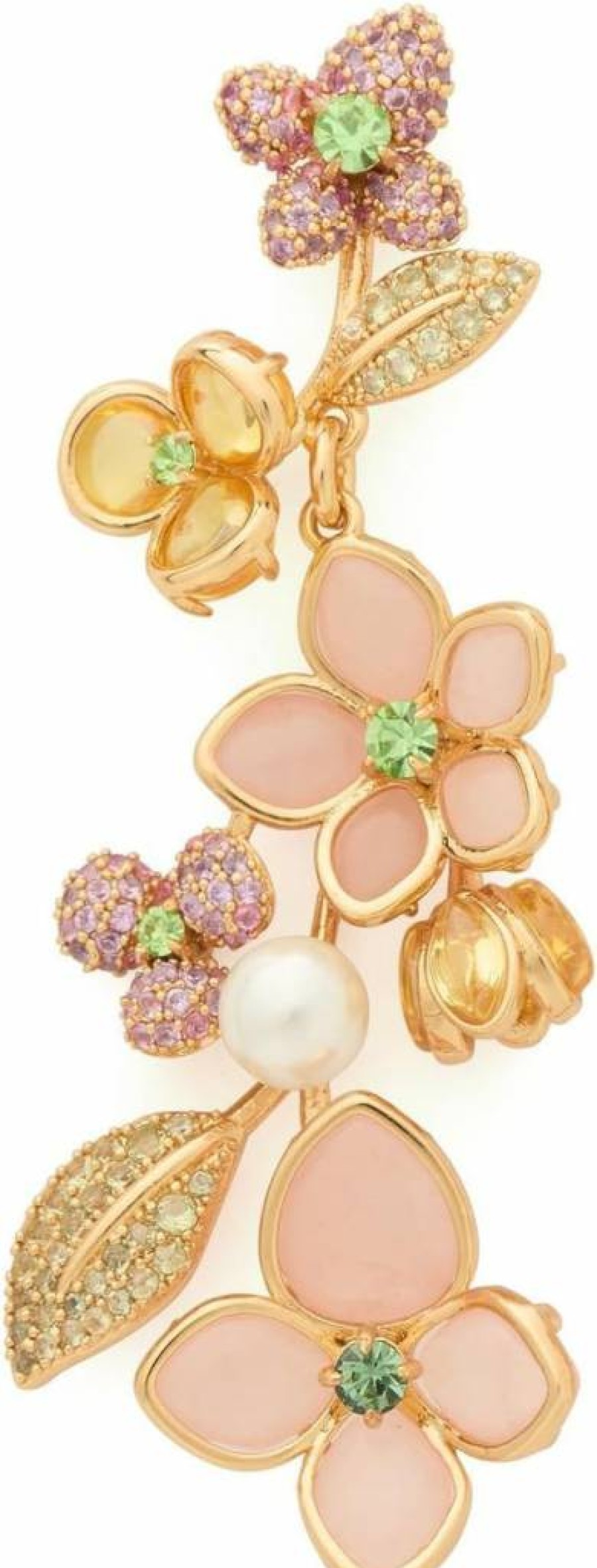 Kate Spade New York Pastel Floral Linear Drop Earrings for Women