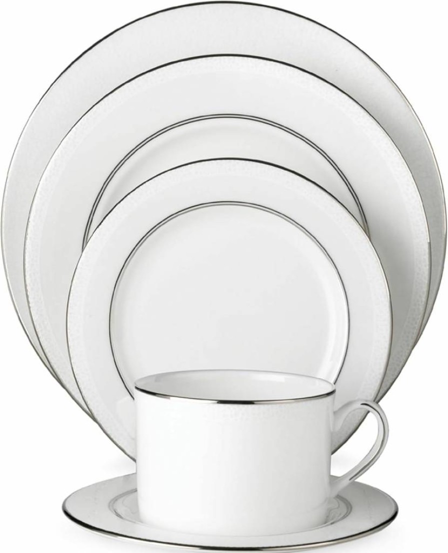 Kate Spade New York Cypress Point White Bread Plate – 0.5 lb Elegant Serving Dish