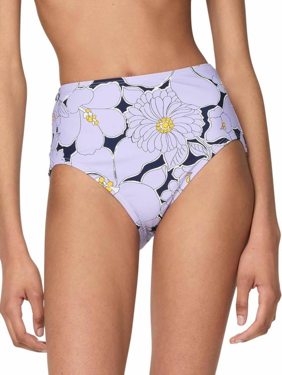 Kate Spade New York Women's Coastal Garden High Waist Bikini Bottom Swimwear