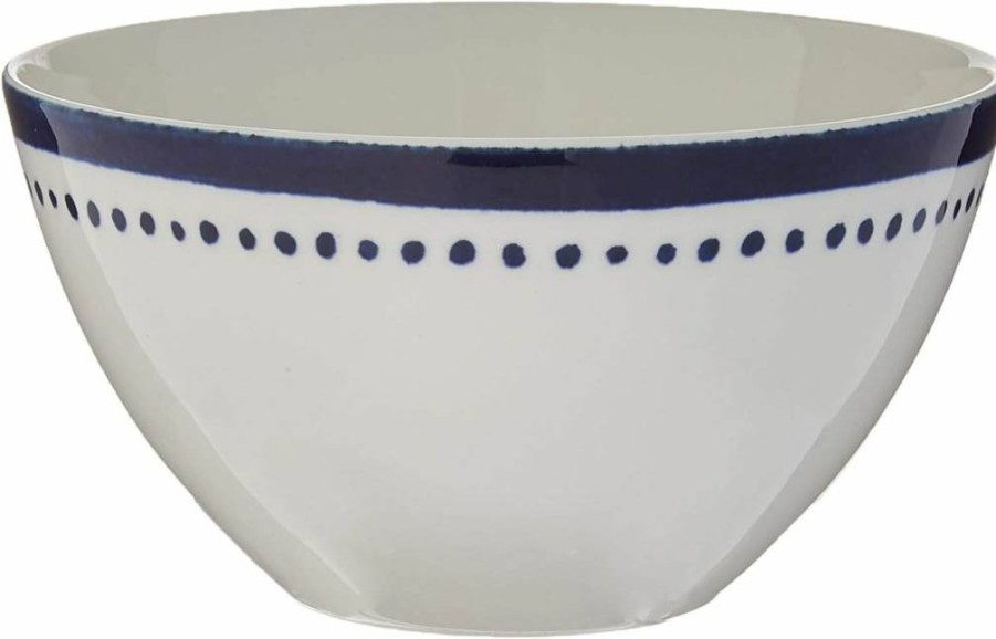 Kate Spade New York Blue Charlotte Street West Decorative Accent Plate - Single Piece Tableware for Dining & Home Decor