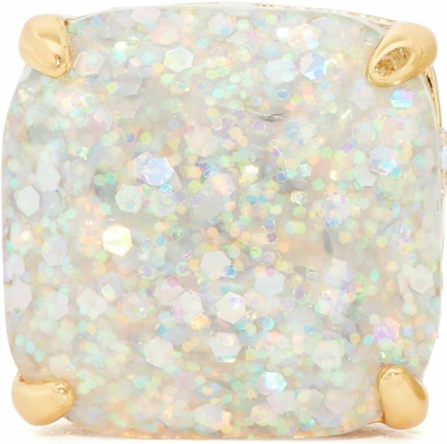 Kate Spade New York Small Square Stud Earrings - Sterling Silver Minimalist Studs for Women