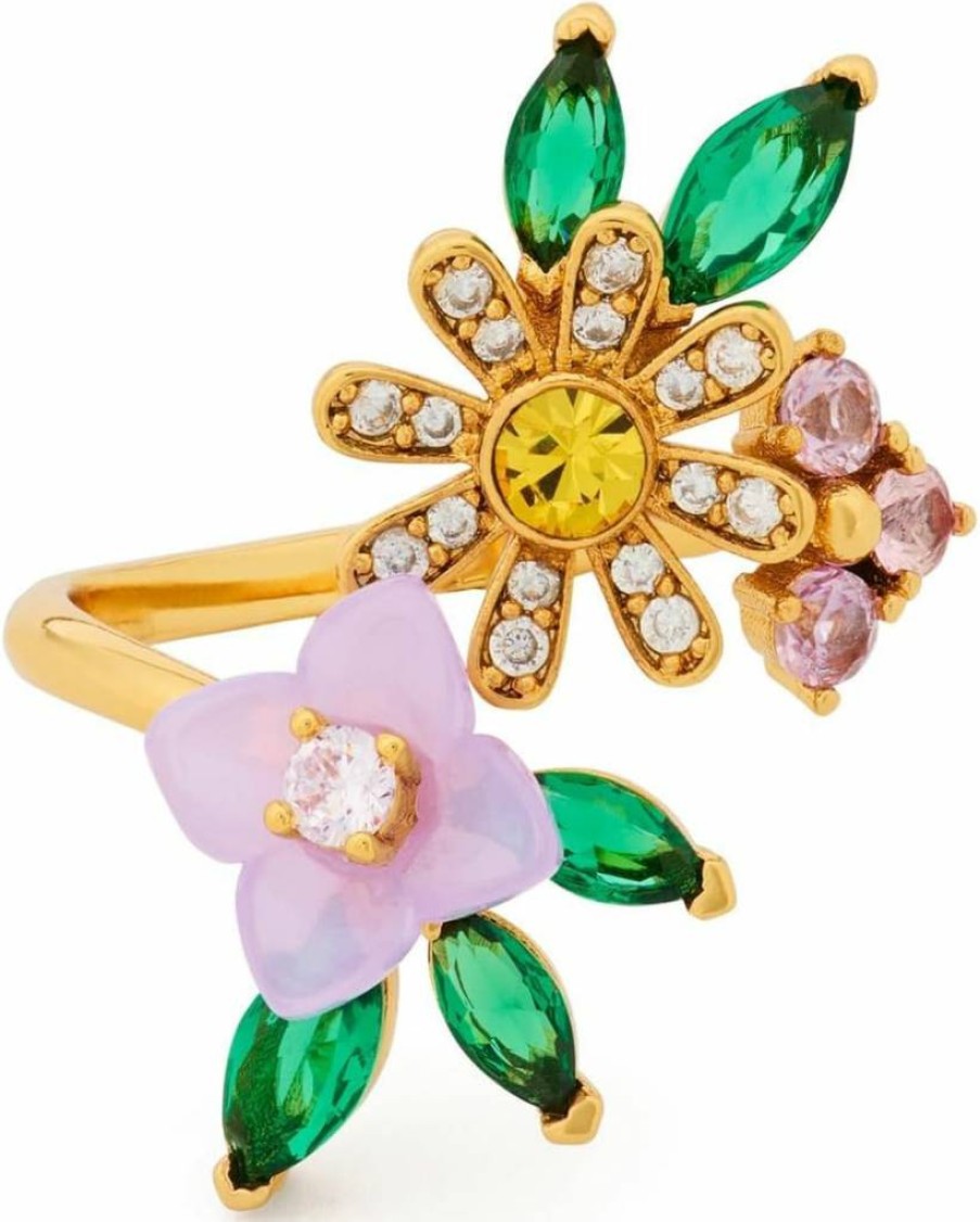 Kate Spade New York Floral Wrap Ring - Bursting Blooms Design for Women
