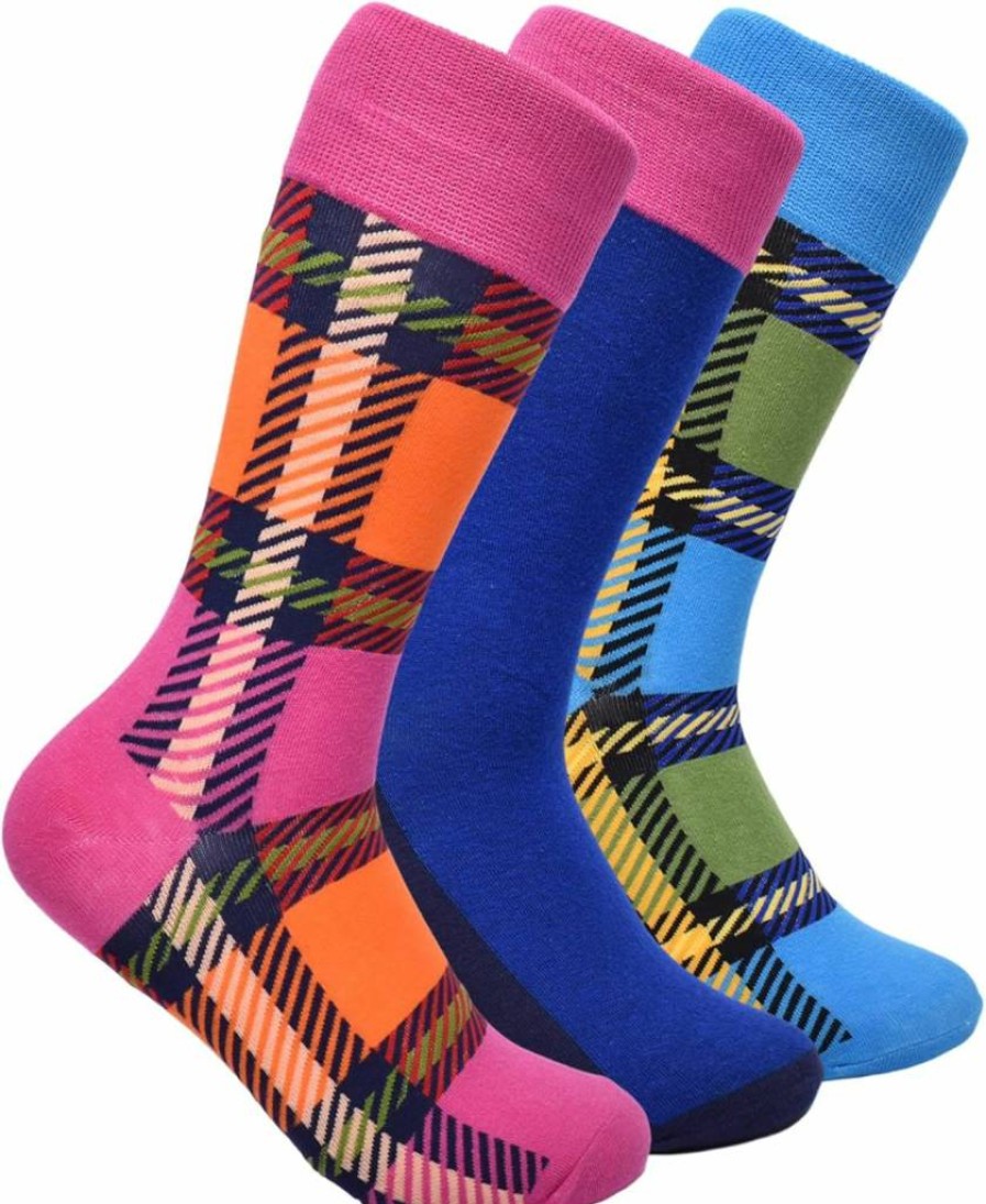 Kate Spade New York Women's 3-Pack Plaid Socks - Soft, Comfortable Crew Socks for Everyday Wear