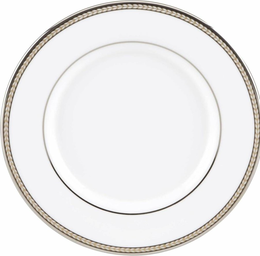 Kate Spade New York Sonora Knot Saucer White - Elegant Ceramic Plate for Dining & Decor