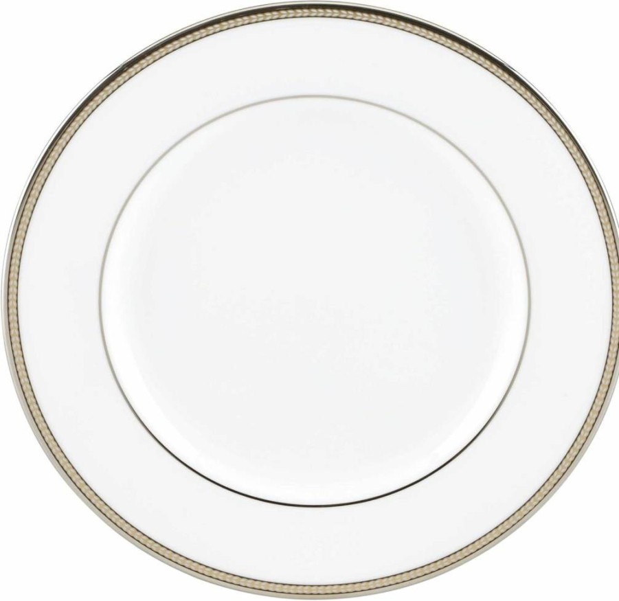 Kate Spade New York Sonora Knot Saucer White - Elegant Ceramic Plate for Dining & Decor
