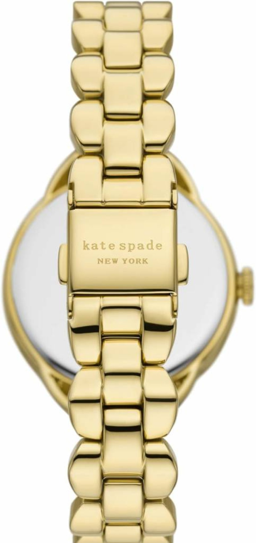 Kate Spade New York Women's Watch - Morningside Stainless Steel Bracelet or Leather Band, Scallop Top Ring Design