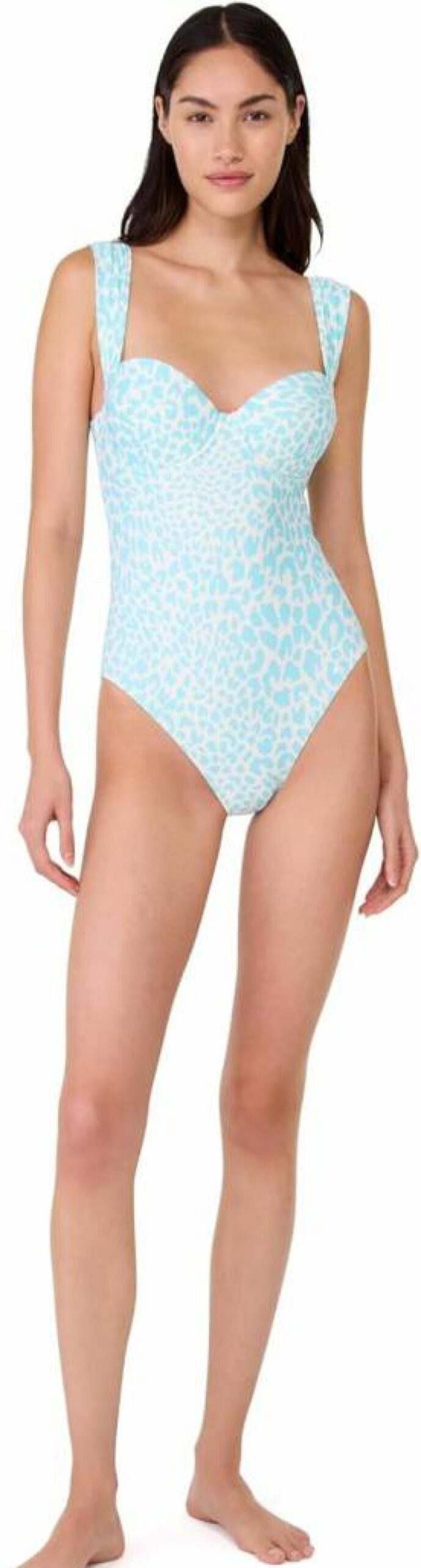 Kate Spade New York Women's One Piece Swimsuit - Regal Leopard Print Underwire Bathing Suit