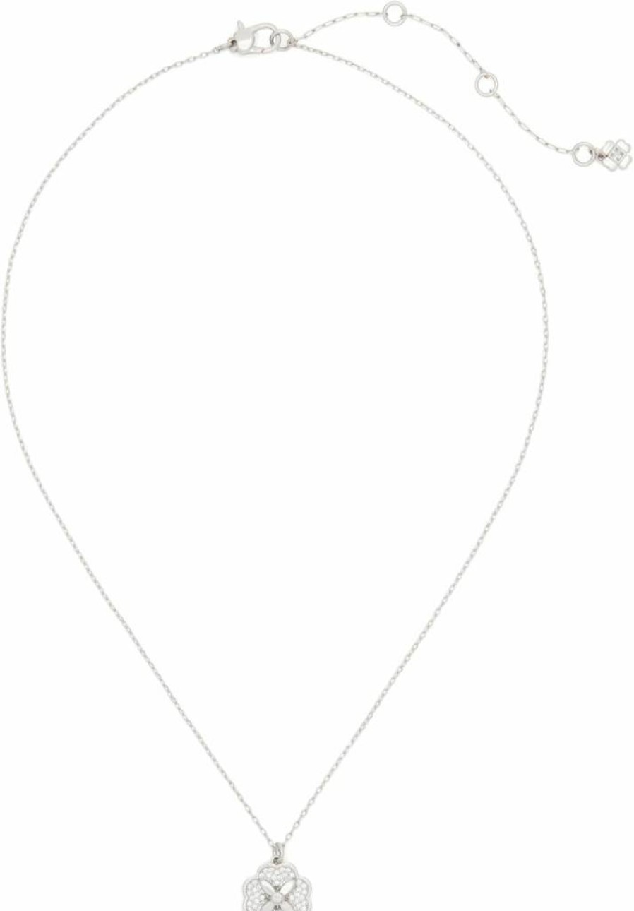 Kate Spade New York Heritage Bloom Gold-Tone Pendant Necklace - Floral Engraved Charm