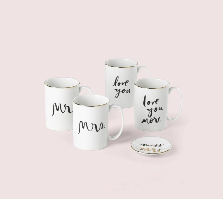 Kate Spade New York Bridal Party Champagne Flutes - Set of 2 Elegant Wedding Toast Glasses