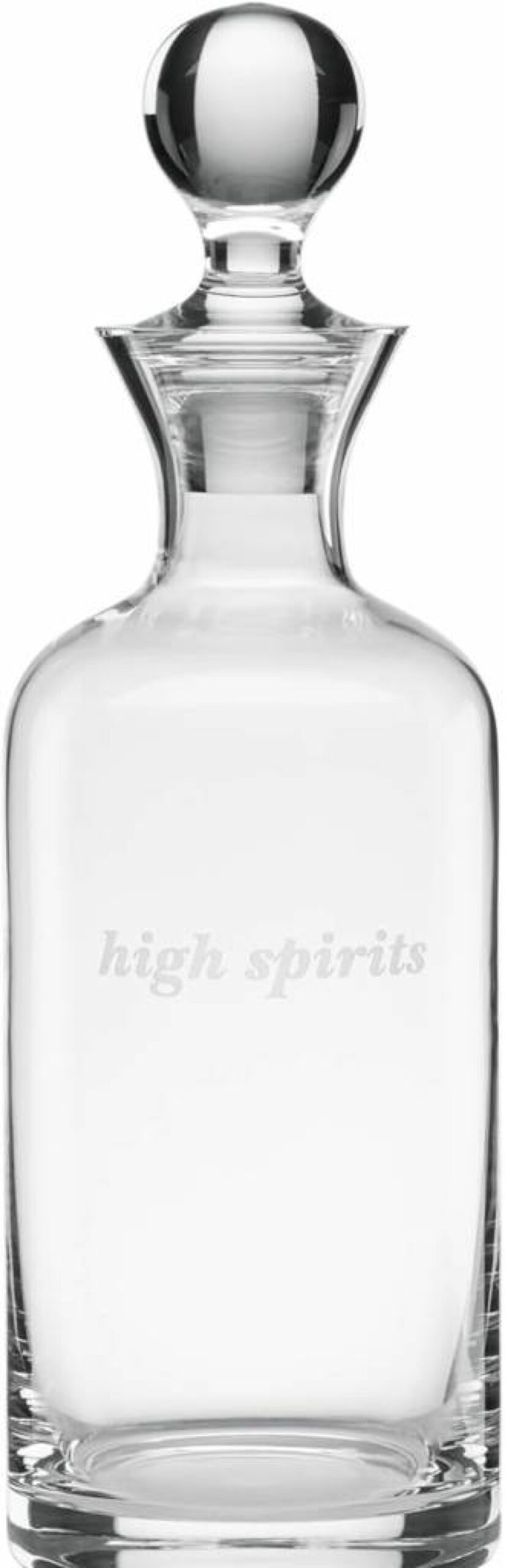 Kate Spade New York High Spirits Decanter - Elegant Glass Liquor Bottle for Stylish Home Bar Decor