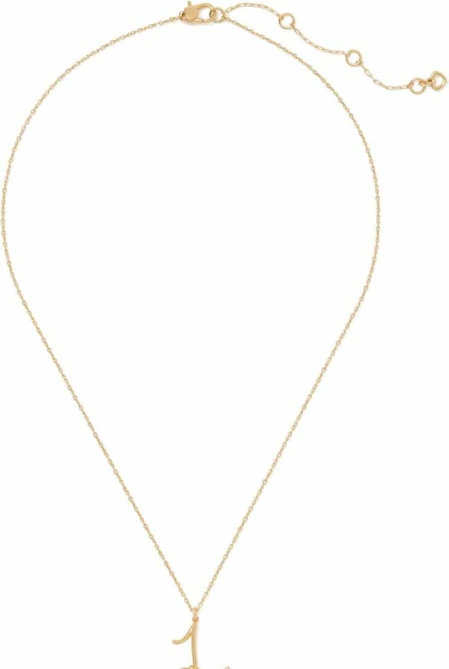 Kate Spade New York "One In A Million" Sterling Silver Letter Pendant Necklace