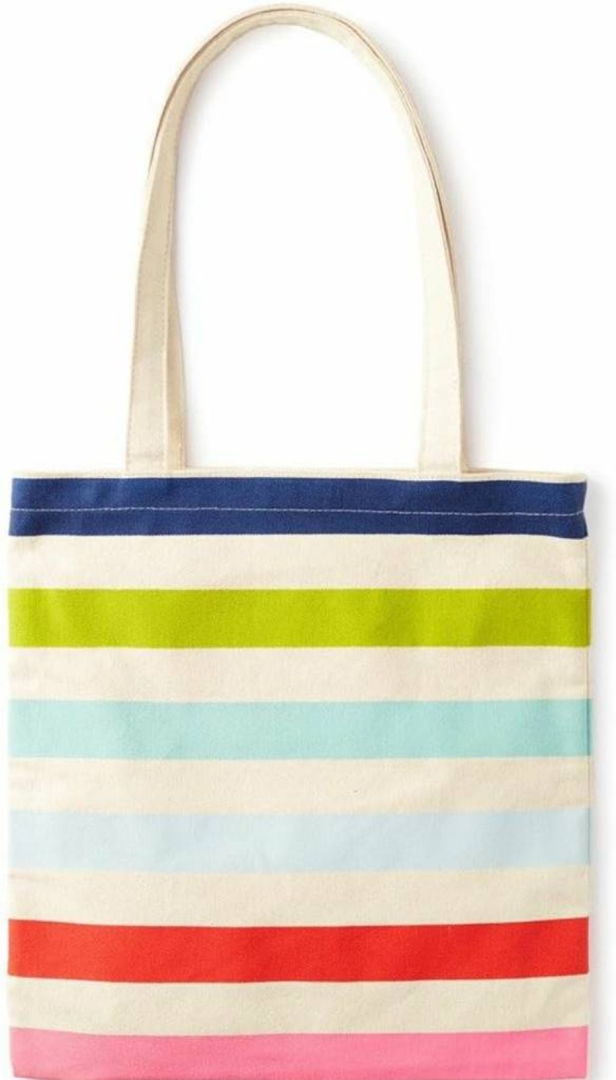 Kate Spade New York Candy Stripe Canvas Tote Bag - Lightweight & Spacious with Interior Pocket for Women