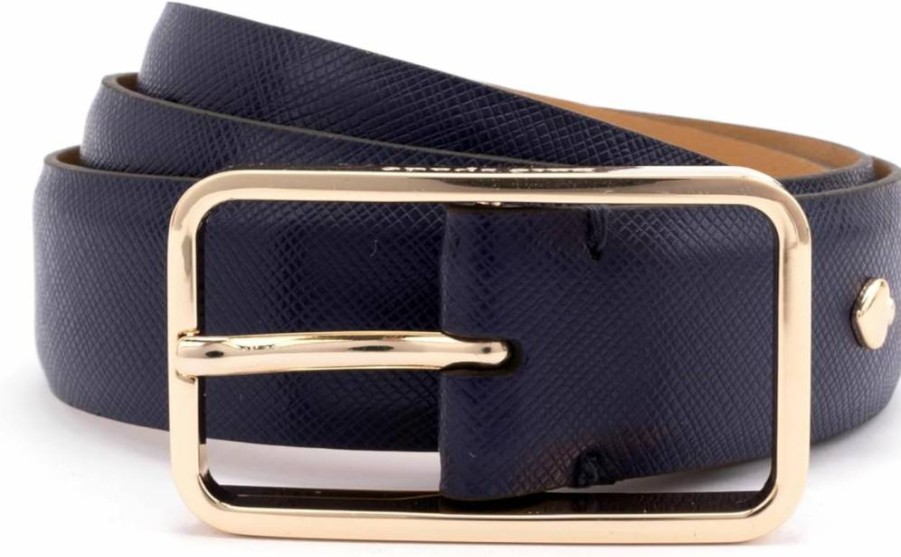 Kate Spade New York Women's Adjustable Leather Belt - 1" Wide Stylish Accessory for Everyday Outfits