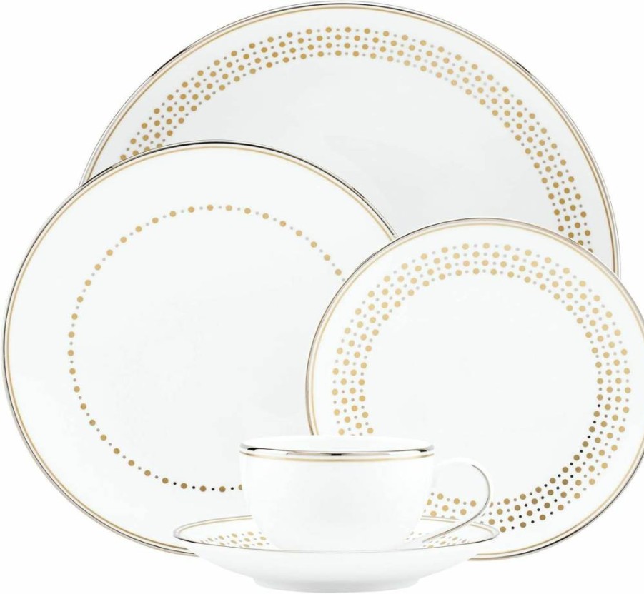 Kate Spade New York Richmont Road Saucer Plate - Elegant Ceramic Dish for Dining & Decor