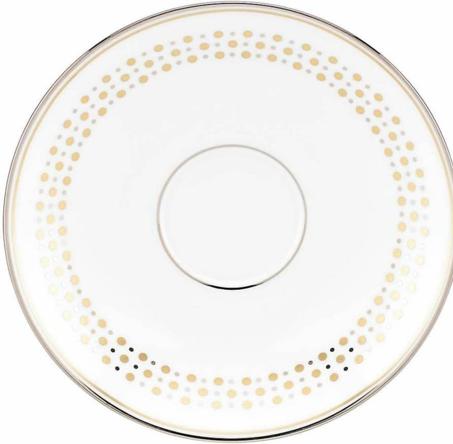 Kate Spade New York Richmont Road Saucer Plate - Elegant Ceramic Dish for Dining & Decor