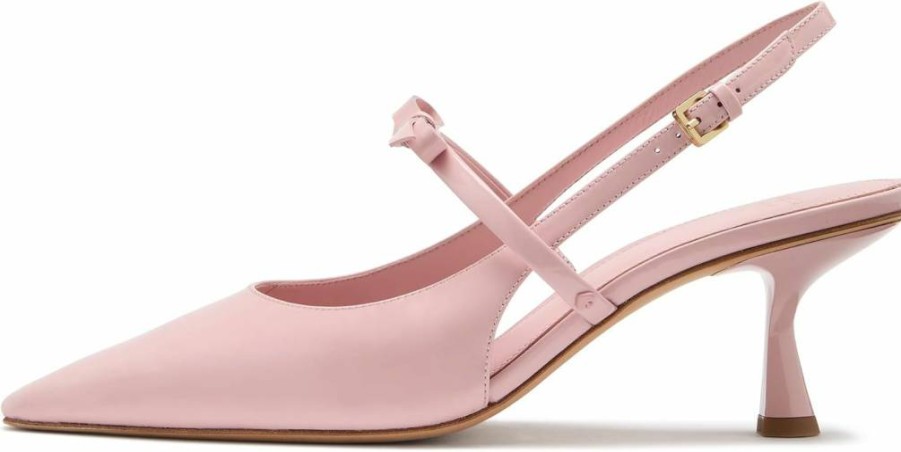 Kate Spade New York Women's Carolina Kitten Heel Pumps - Elegant Low Heel Dress Shoes for Women