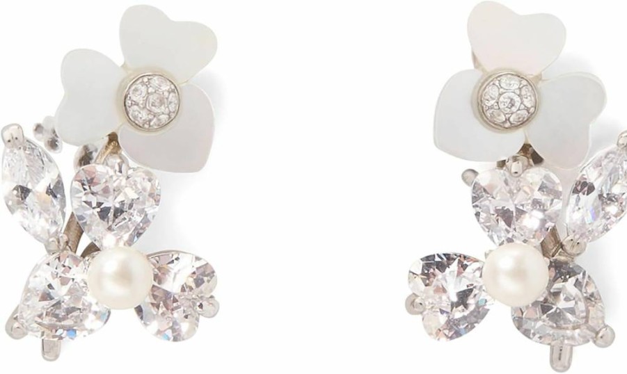 Kate Spade New York Precious Pansy Flower Cluster Stud Earrings for Women
