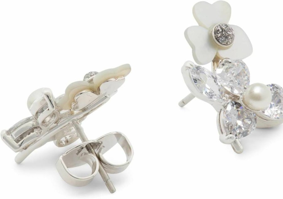 Kate Spade New York Precious Pansy Flower Cluster Stud Earrings for Women