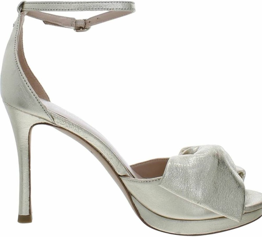 Kate Spade New York Women's Bow Detail Bridal Heel Sandals - Elegant Wedding Party Shoes