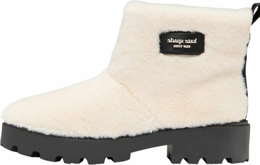 Kate Spade New York Women's Puffed Ankle Boots - Slip-On Winter Booties with Comfortable Heel