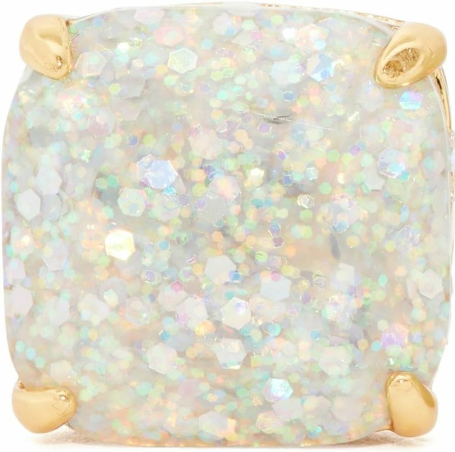 Kate Spade New York Small Square Stud Earrings - Sterling Silver Minimalist Studs for Women