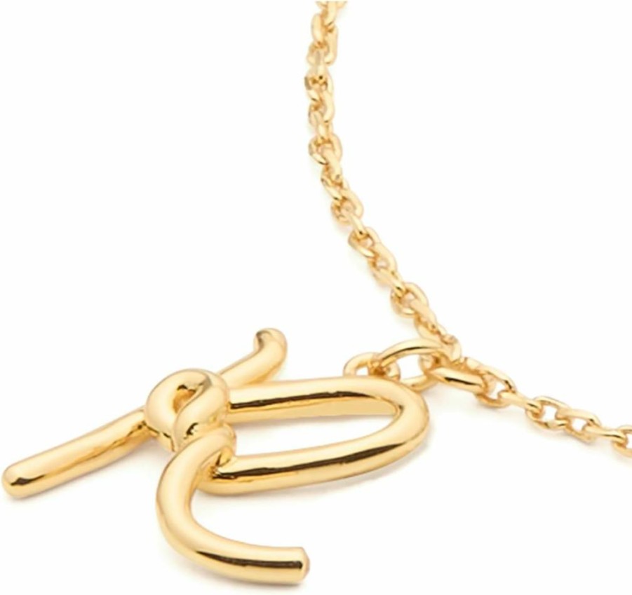 Kate Spade New York One In A Million Letter Charm Bracelet - Gold-Tone Adjustable Bangle for Women