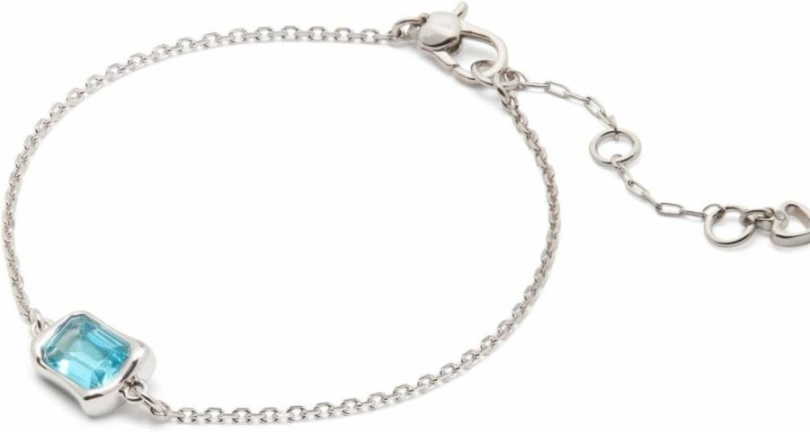 Kate Spade New York Molten Glass Solitaire Bracelet - Elegant Gold-Tone Bangle for Women