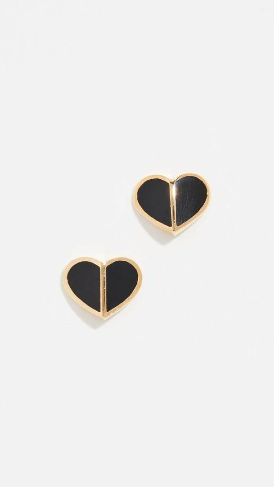 Kate Spade New York Small Heart Stud Earrings - Heritage Spade Gold/Pearl Studs for Women