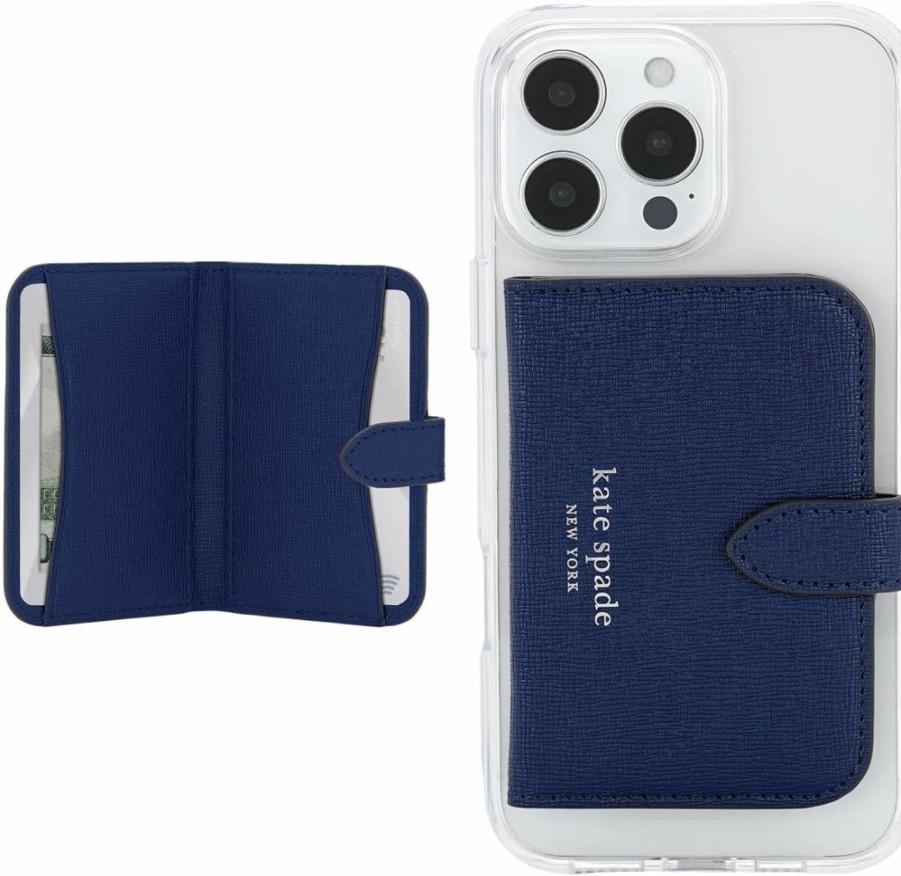 Kate Spade New York Magnetic Card Holder Wallet - Magsafe Compatible for iPhone - Pale Dogwood Pink