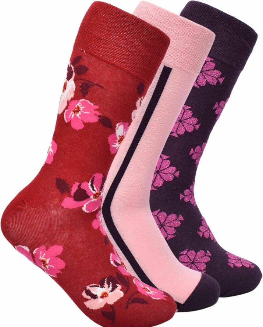 Kate Spade New York Women's 3-Pack Poppy Crew Socks - Soft, Comfortable Fall Socks for Women