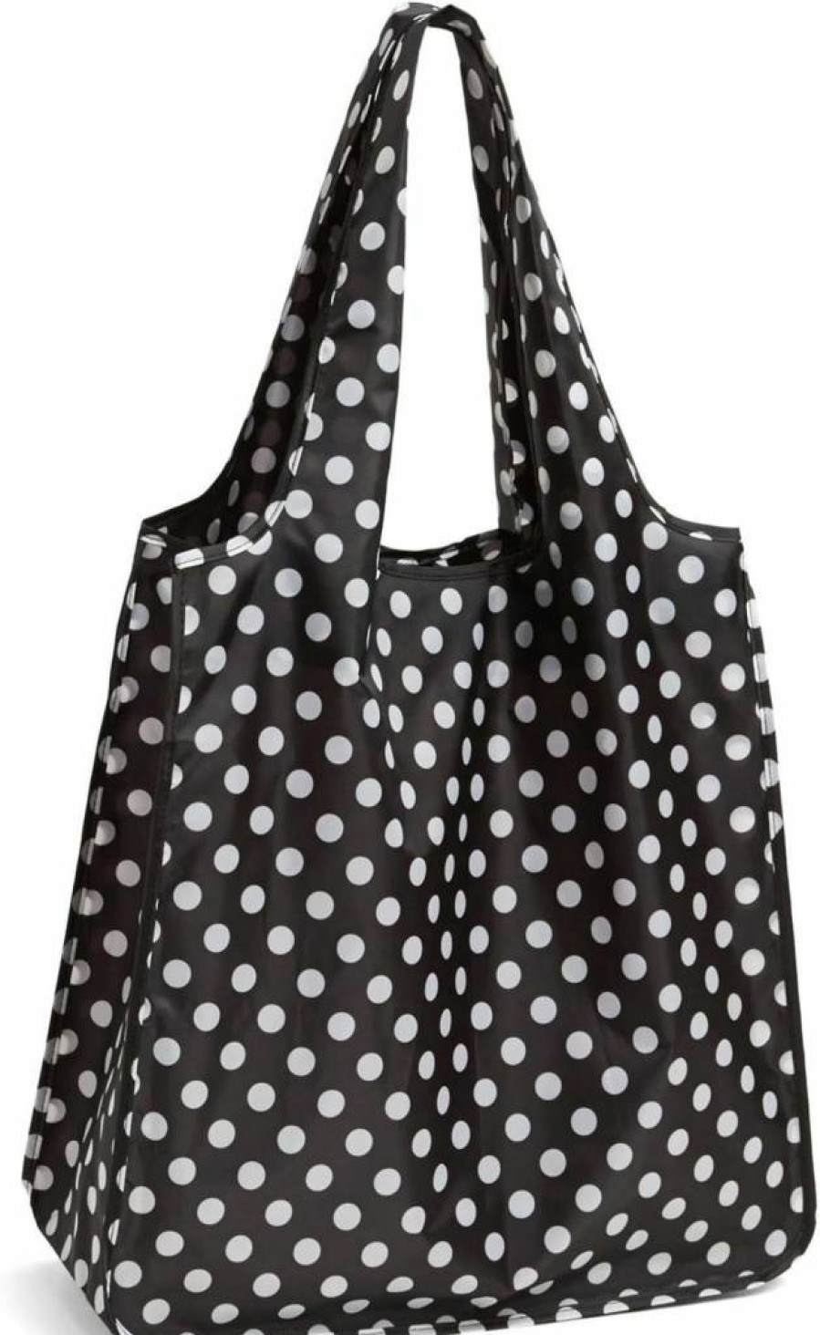 Kate Spade New York Black Polka Dot Reusable Shopping Tote Bag
