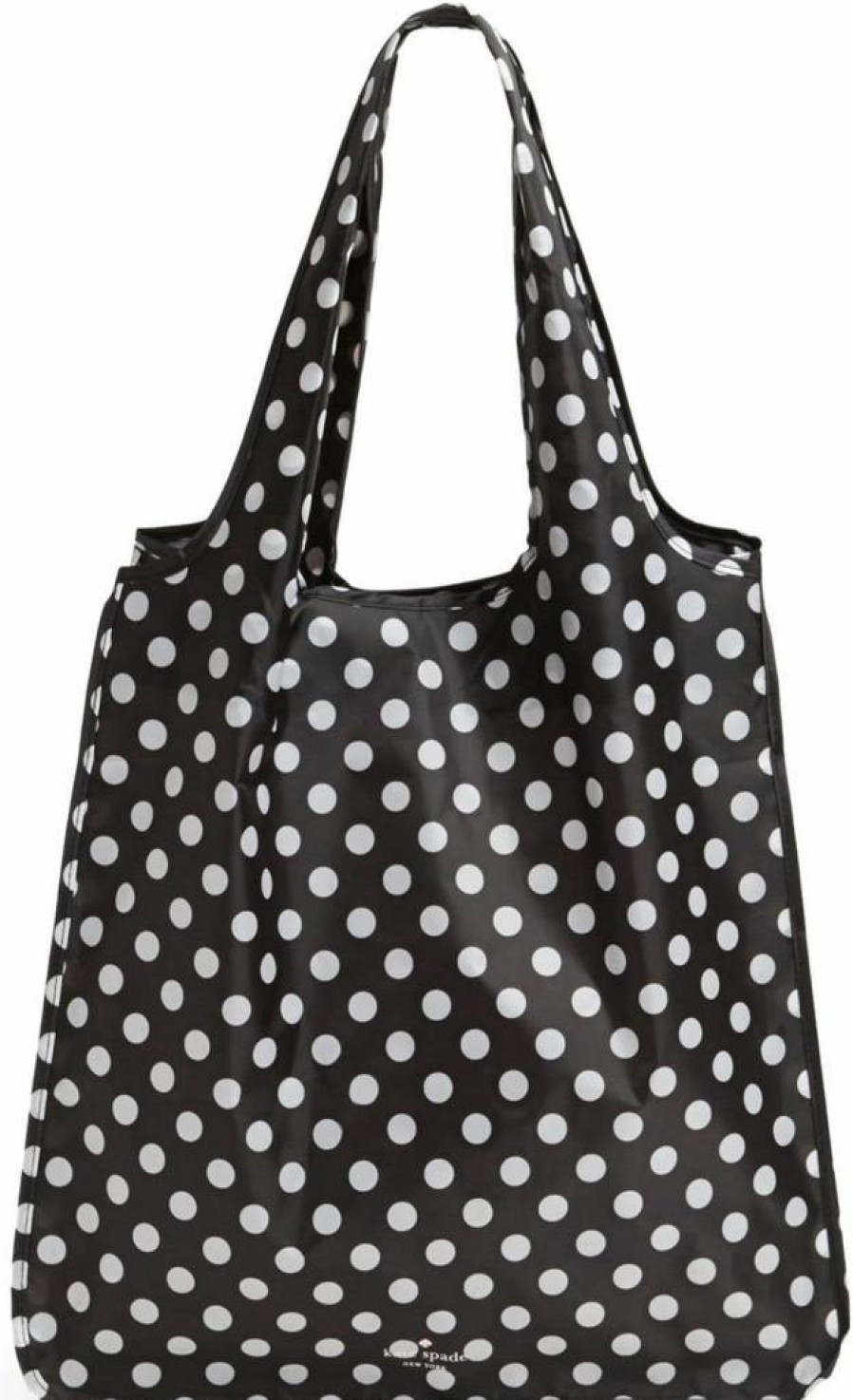Kate Spade New York Black Polka Dot Reusable Shopping Tote Bag