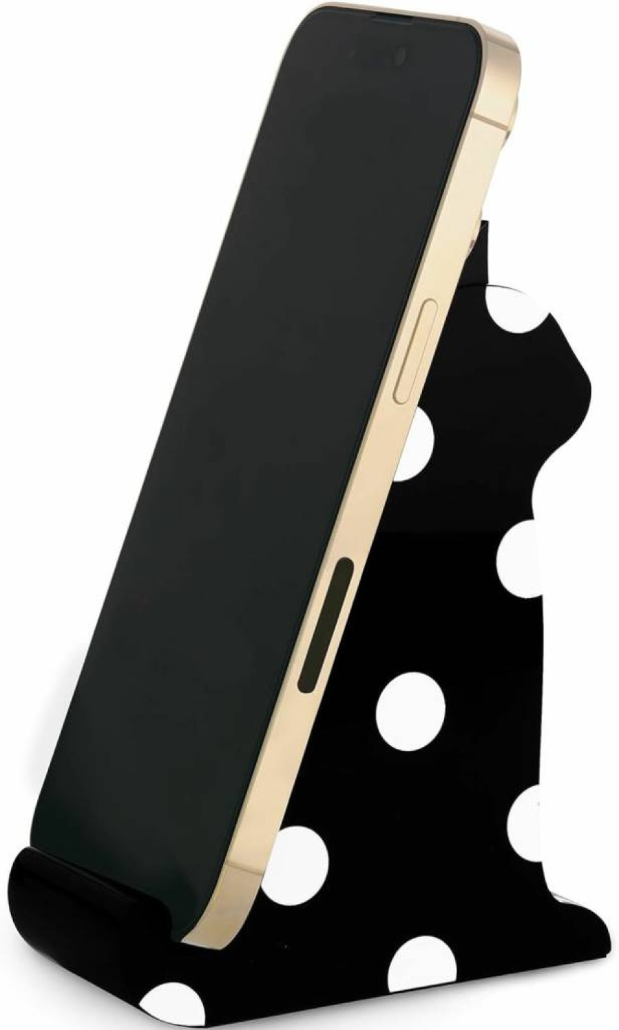 Kate Spade New York Black Cat Acrylic Phone Stand - Cute Novelty Desk Holder for iPhone & Smartphones