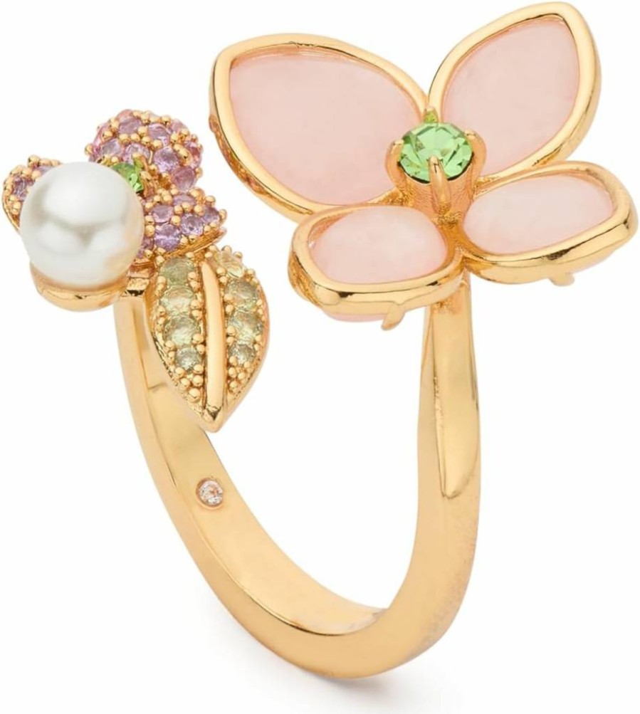 Kate Spade New York Floral Pastel Petals Ring - Elegant Women's Fashion Jewelry