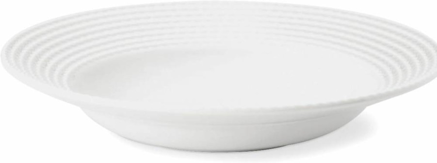 Kate Spade New York White Ceramic Pasta Bowl – 1.39 lb Wickford Collection Dining Serveware