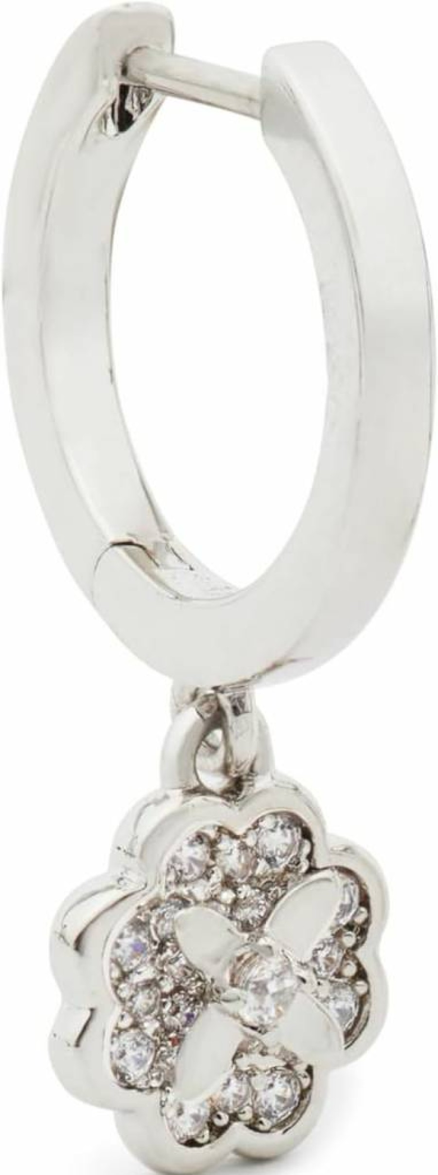 Kate Spade New York Heritage Bloom Huggie Earrings - Floral Design Gold Hoop Earrings for Women
