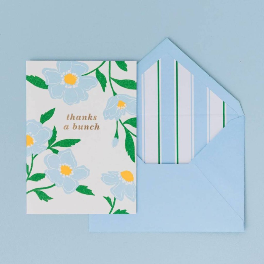 Kate Spade New York Sunshine Floral Greeting Cards Set - 10 All Occasion Green Notecards with Envelopes, Blank Stationery for Everyday Correspondence