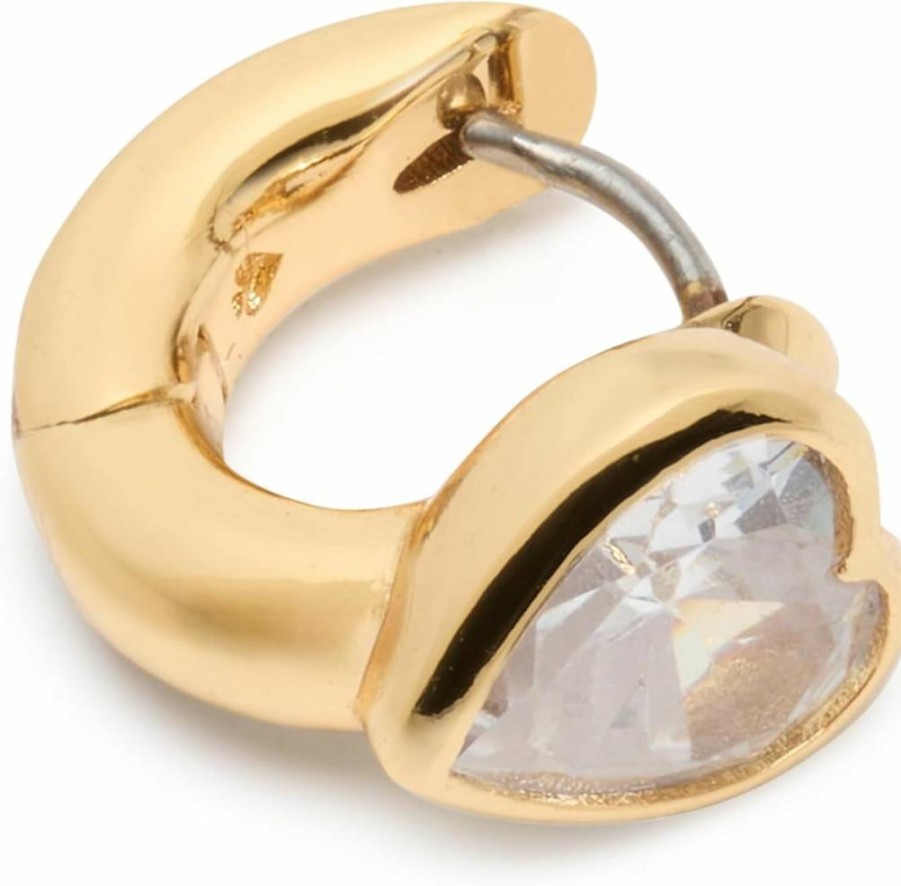 Kate Spade New York My Love Heart Huggie Earrings - Romantic Heart Design Stud Earrings for Women