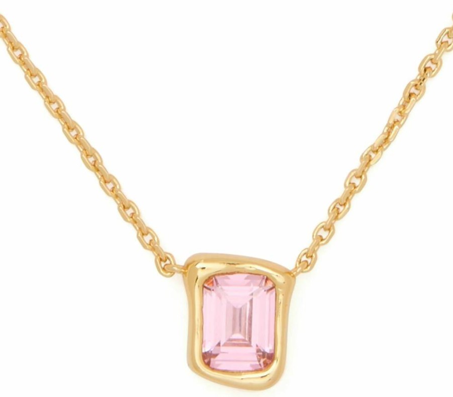 Kate Spade New York Molten Glass Pendant Necklace - Elegant Dainty Jewelry for Women